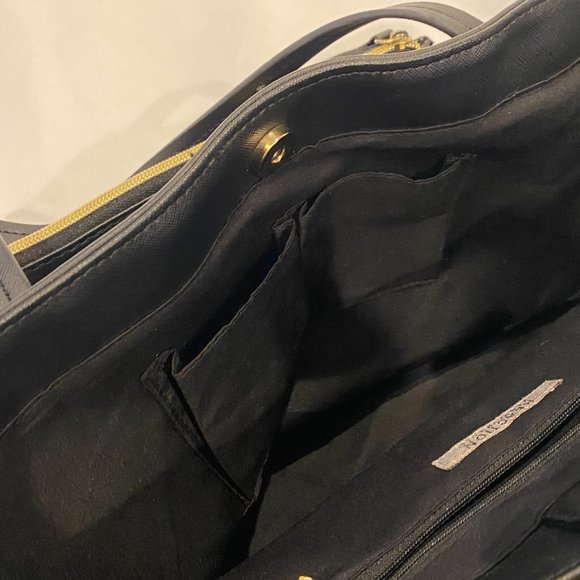 NWOTs Kenneth Cole Reaction Women's New Black Tote and Shoulder Bag Combo - Picture 6 of 8